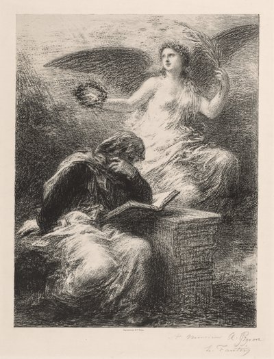 Glorie door Ignace Henri Jean Fantin Latour