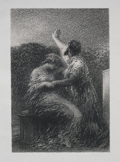 De magiër Baltazar en Fatime door Ignace Henri Jean Fantin Latour