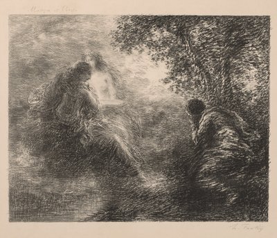 Muziek en Poëzie door Ignace Henri Jean Fantin Latour