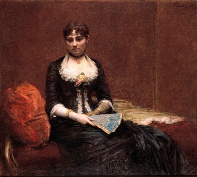Portret van Madame Léon Maître door Henri Fantin Latour