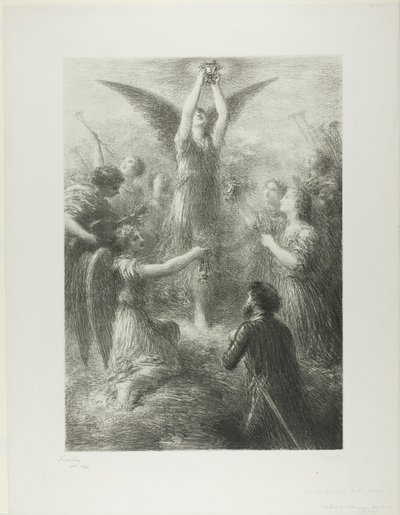 Prelude tot Lohengrin, tweede plaat door Ignace Henri Jean Fantin Latour
