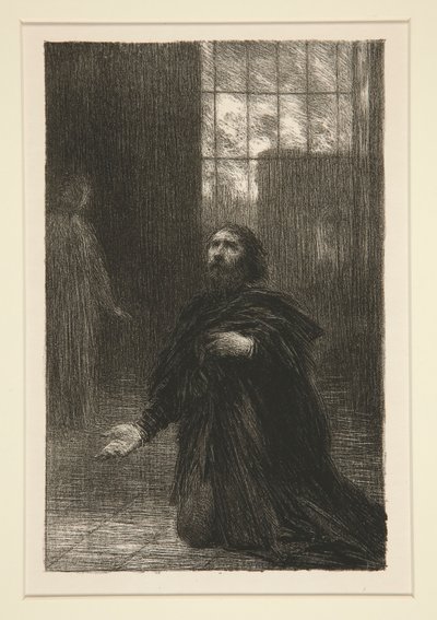 Rienzi: acte V, gebed van Rienzi door Ignace Henri Jean Fantin Latour