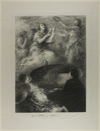 De laatste compositie van Robert Schumann door Henri Fantin Latour