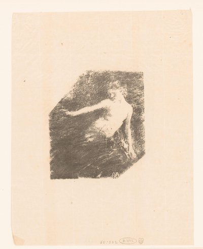 Studie van een naakte vrouw door Ignace Henri Jean Fantin Latour