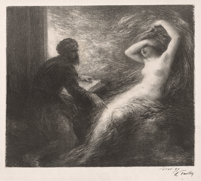 De evocatie van Kundry door Ignace Henri Jean Fantin Latour