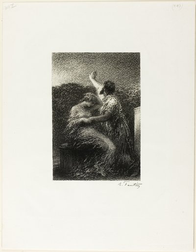 De magiër Balthasar en Fatima door Ignace Henri Jean Fantin Latour