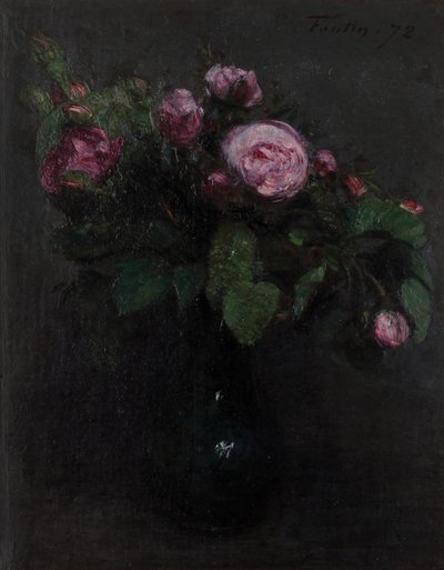 Vaas met rozen 1872 door Henri Fantin Latour