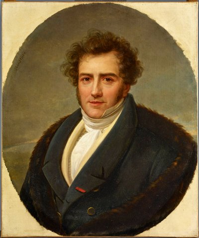 Portret van de componist François-Adrien Boieldieu (1775-1834), door Riesener, Henri-François (1767-1828) door Henri Francois Riesener