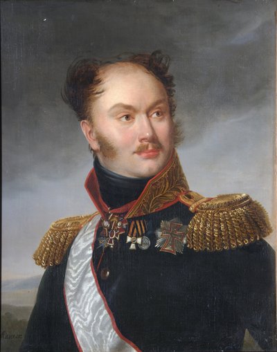 Portret van graaf Mikhail Fyodorovich Orlov 1788-1842 door Henri Françoiss Riesener