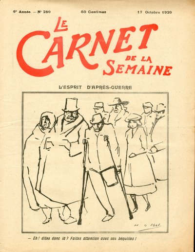 Omslag van Le Carnet de la semaine, Satirisch in kleuren door Henri Gabriel Ibels