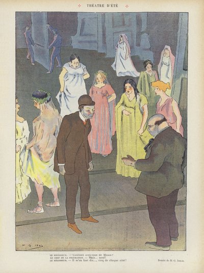 Illustratie voor Le Rire door Henri Gabriel Ibels