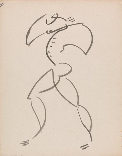 Dansende figuur door Henri Gaudier Brzeska