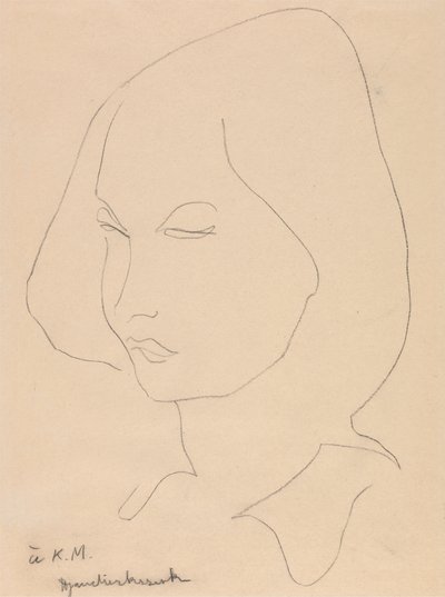 Katherine Mansfield door Henri Gaudier Brzeska