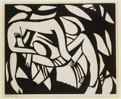 Worstelaars, ca. 1914 door Henri Gaudier Brzeska