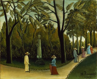 Het Monument voor Chopin in de Luxemburgse Tuinen door Henri J.F. Rousseau