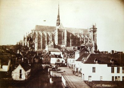 Kathedraal van Amiens, c.1851-52 door Henri Jean Louis Le Secq