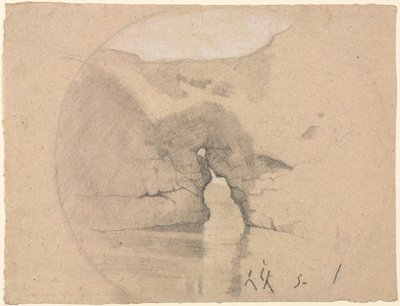 Sorrente, Baden van de Koningin Jeanne door Henri Joseph Harpignies