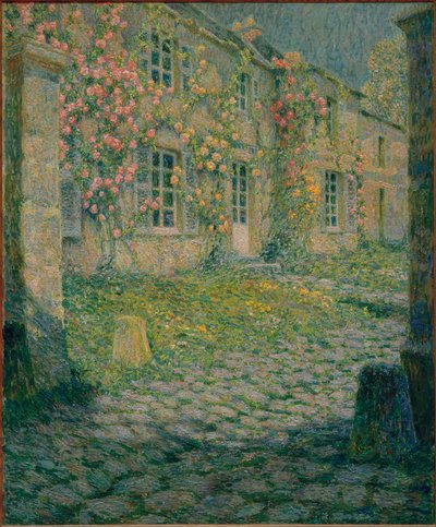 Het huis met rozen, Versailles door Henri Le Sidaner