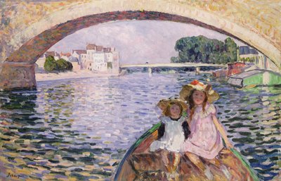 In de Boot, 1903 door Henri Lebasque