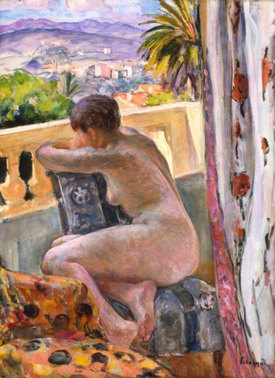 Naakt bij het raam door Henri Lebasque
