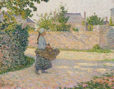 Boerenmeisje Keert Terug naar het Dorp, 1893 door Henri Lebasque