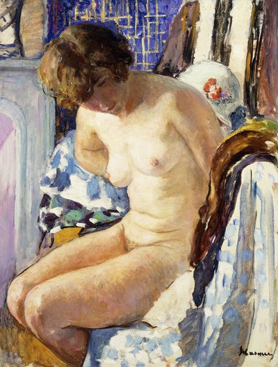 Zittende Naakt door Henri Lebasque