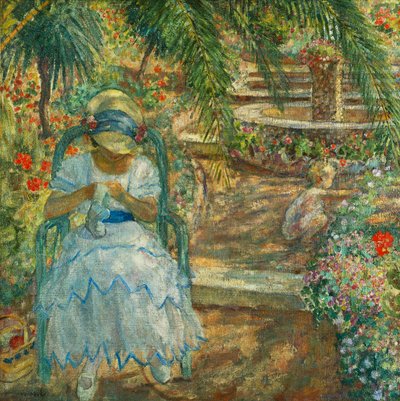Onder de palmbomen door Henri Lebasque