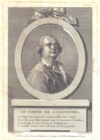 Graaf Alessandro di Cagliostro door Henri Louis Duhamel du Monceau