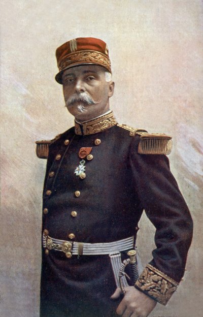 Franse generaal Pau, commandant van het leger van de Elzas door Henri Manuel