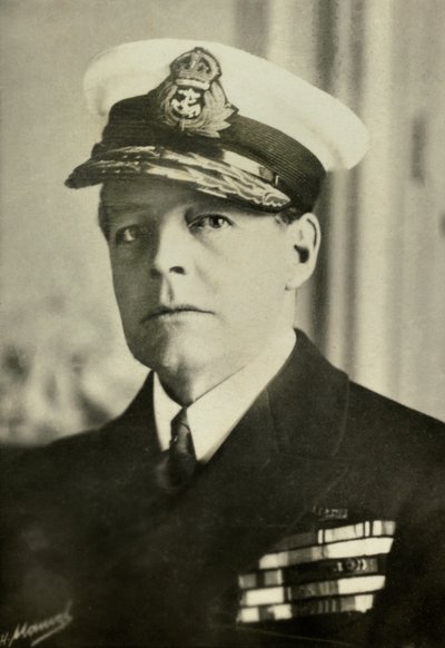 Portret van admiraal David Beatty (foto) door Henri Manuel