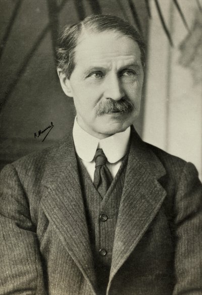 Portret van Andrew Bonar Law (foto) door Henri Manuel