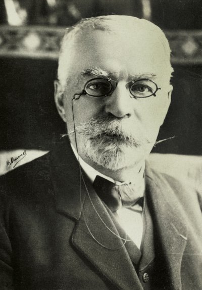 Portret van Edouard Quenu (foto) door Henri Manuel