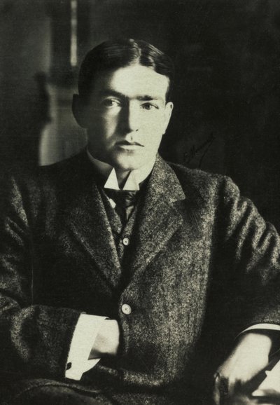 Portret van Ernest Shakleton, ca 1905 (foto) door Henri Manuel