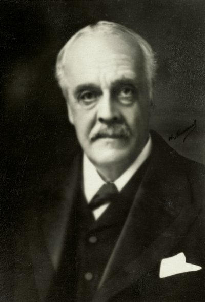 Portret van Lord Arthur Balfour (foto) door Henri Manuel