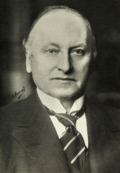 Portret van Lord Georges Curzon (foto) door Henri Manuel
