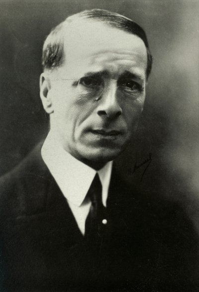 Portret van Marcel Boulenger (foto) door Henri Manuel