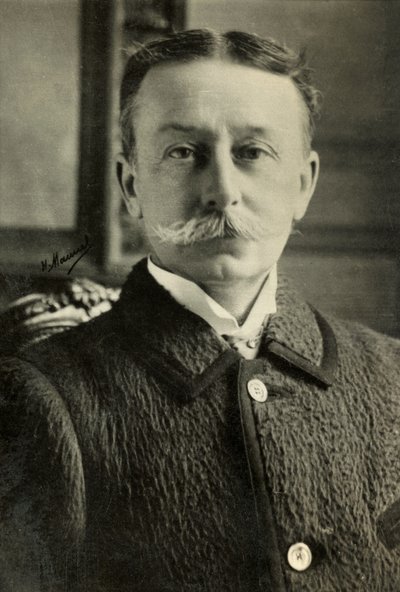 Portret van Rene Bazin (foto) door Henri Manuel