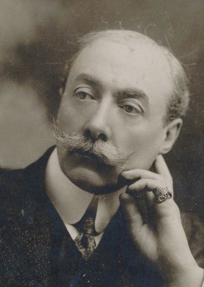 Portret van pianist en componist André Messager door Henri Manuel