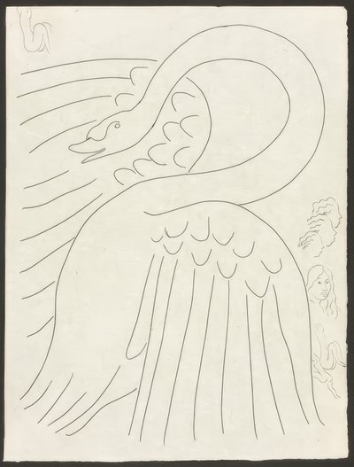 Enkele sonnetten: Frontispice, plaat 24 uit Poesies de Mallarmé door Henri Matisse