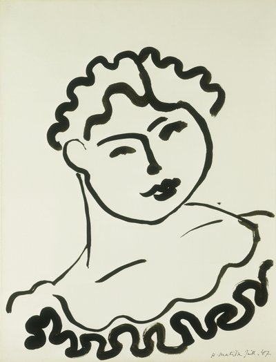 Buste van een vrouw (Tati) door Henri Matisse