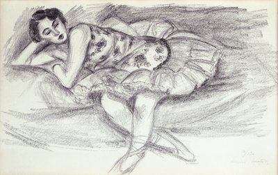 Danser op de bank van Ten Dancers door Henri Matisse