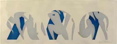 De dans, grijs, blauw, wit door Henri Matisse