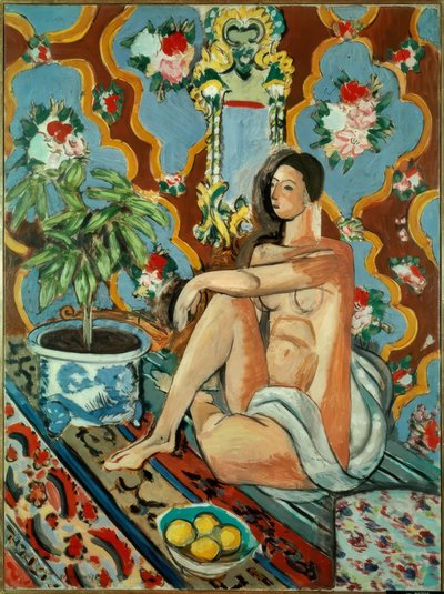 Figuur decoratief op fond ornamental door Henri Matisse