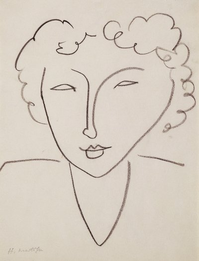 Hoofd van een vrouw; Tete de Femme door Henri Matisse