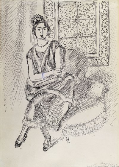 Henriette en Moucharabieh Venster door Henri Matisse