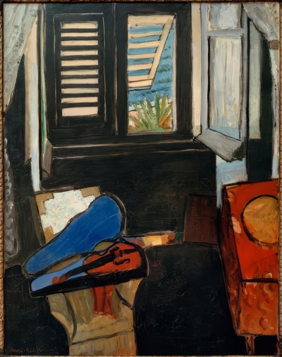 Interieur met viool door Henri Matisse