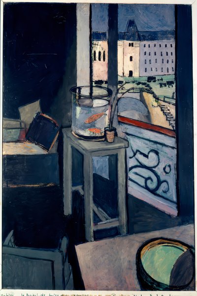 Interieur, goudvissenkom door Henri Matisse