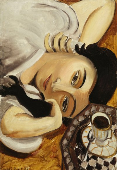 Lorette met een kop koffie door Henri Matisse