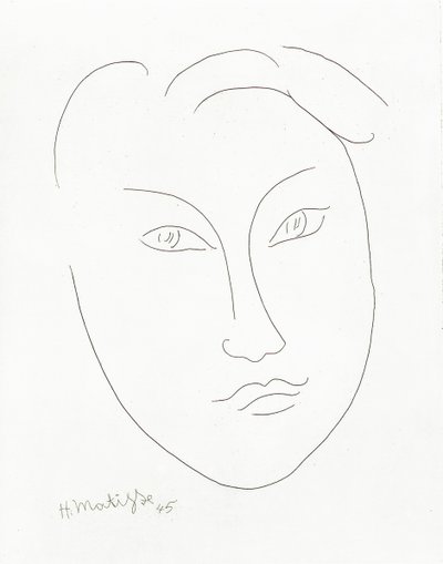 Masker van een jonge jongen door Henri Matisse