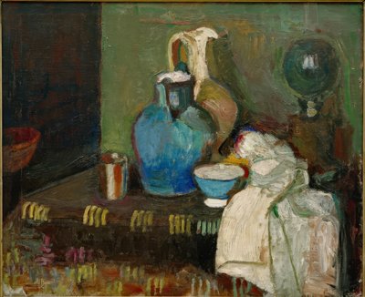 Stilleven met een blauwe kan door Henri Matisse